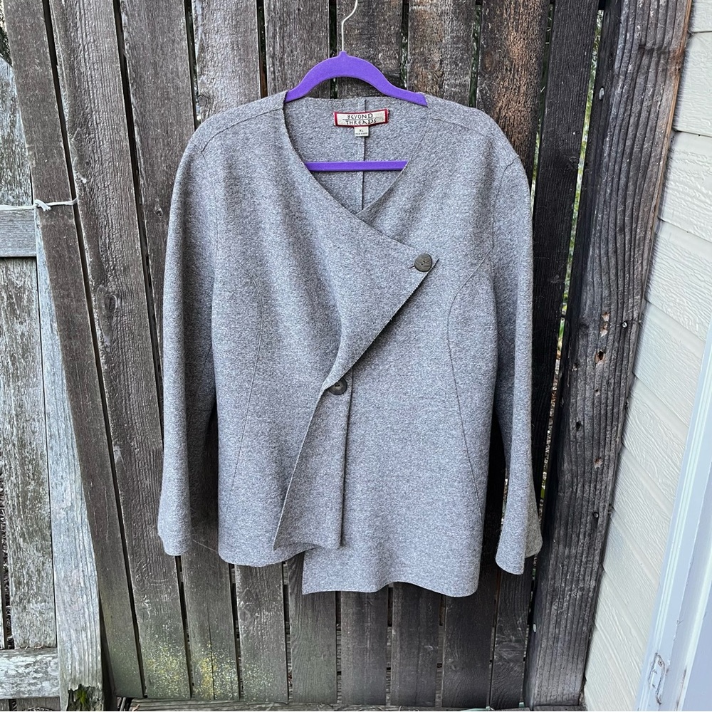 Beyond Threads Alpaca & Wool Button Jacket Coat S… - image 8